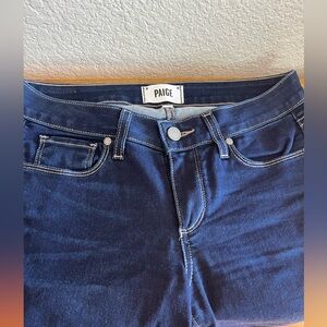 PAIGE Verdugo Crop Dark Indigo Jeans size 27 skinny